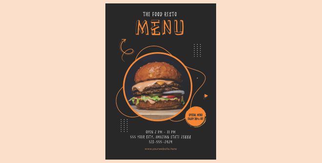 Delicious Food Menu Design