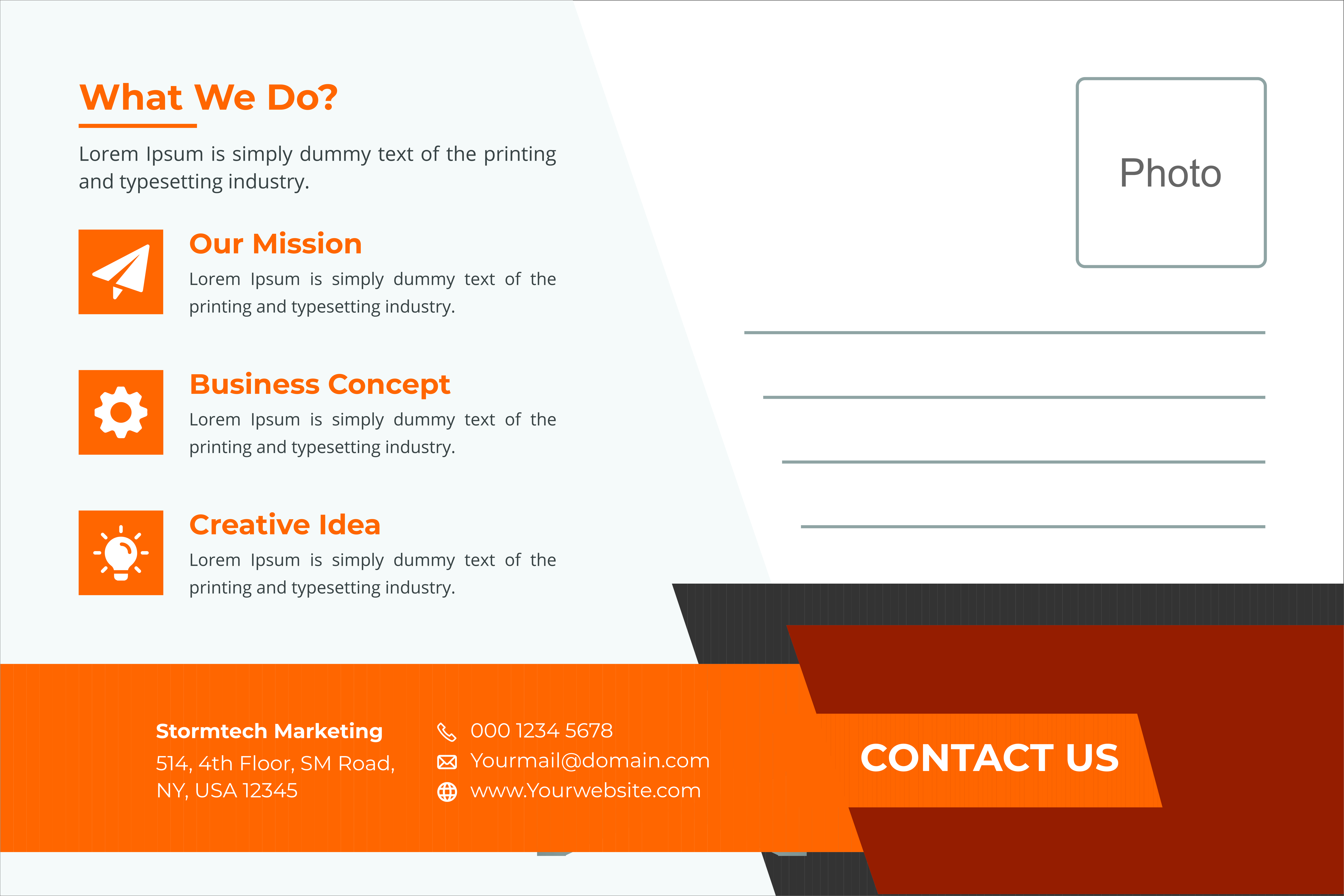 Postcard Design I I Identity Card Design