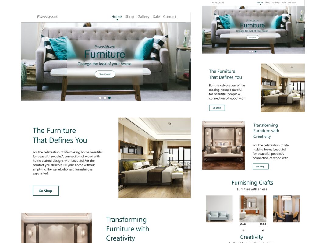 WEBSITE DESIGN AND RESPONSIVE DESIGN